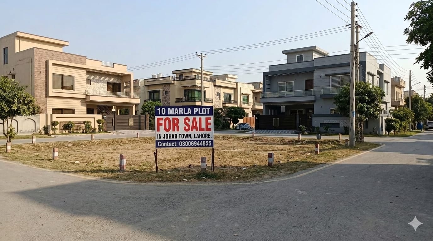 10 marla plot far sale in Lahore, Johr Town