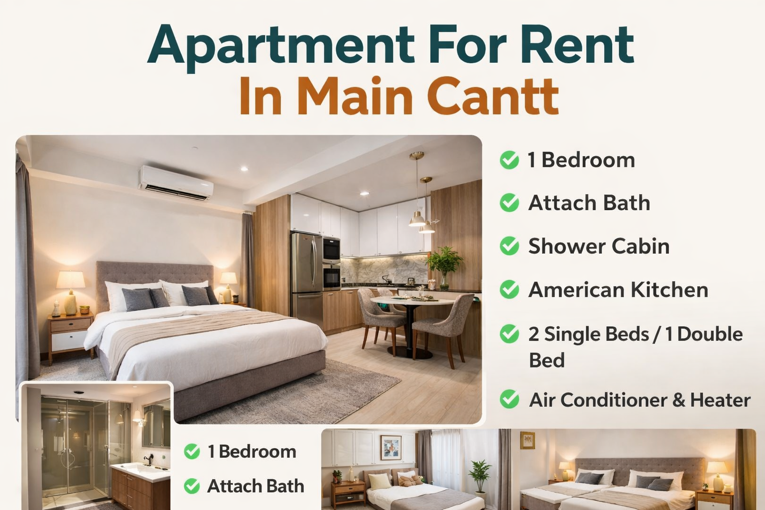 Apartment For Rent In Main Cantt