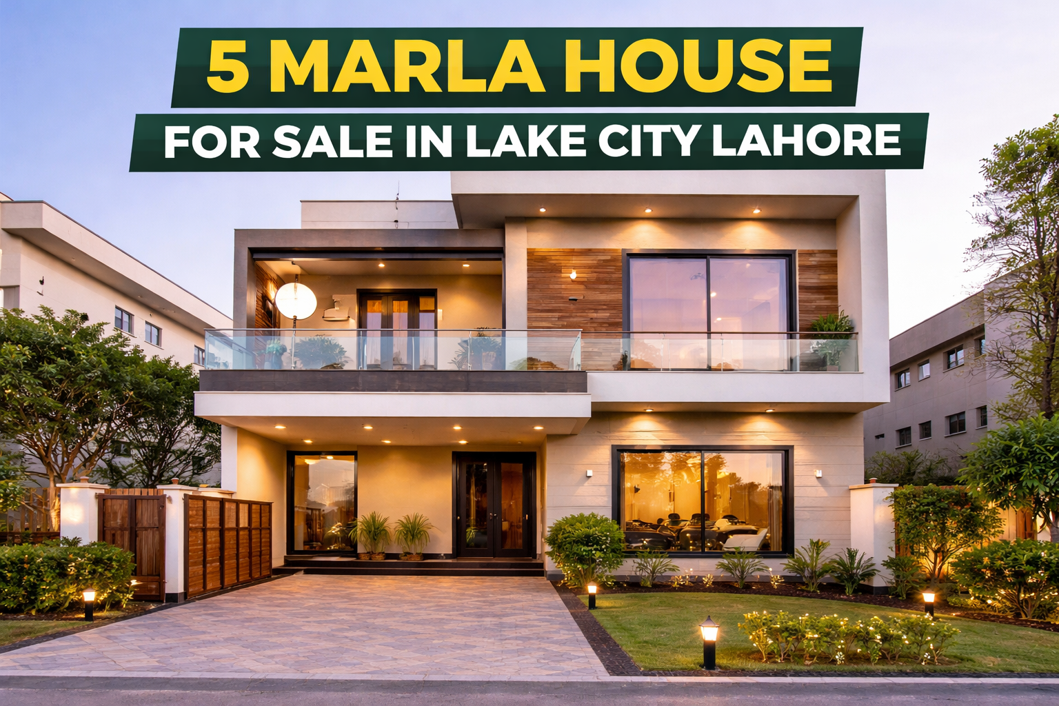 Modern 5 Marla house in Lake City