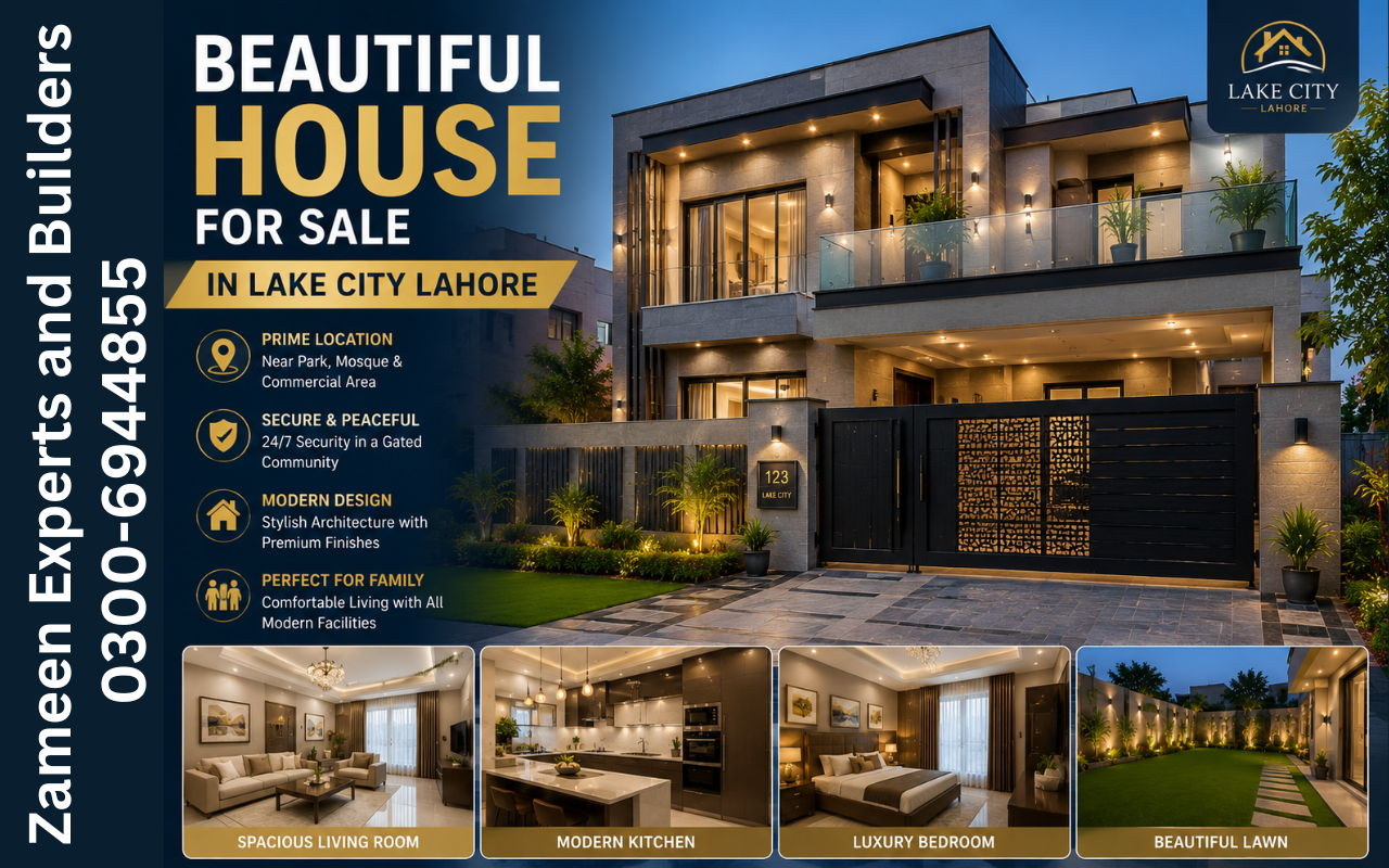 Beautiful House for Sale in Lake City Lahore