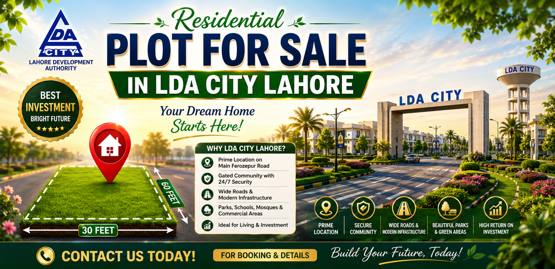 Residential Plot for Sale in LDA City Lahore