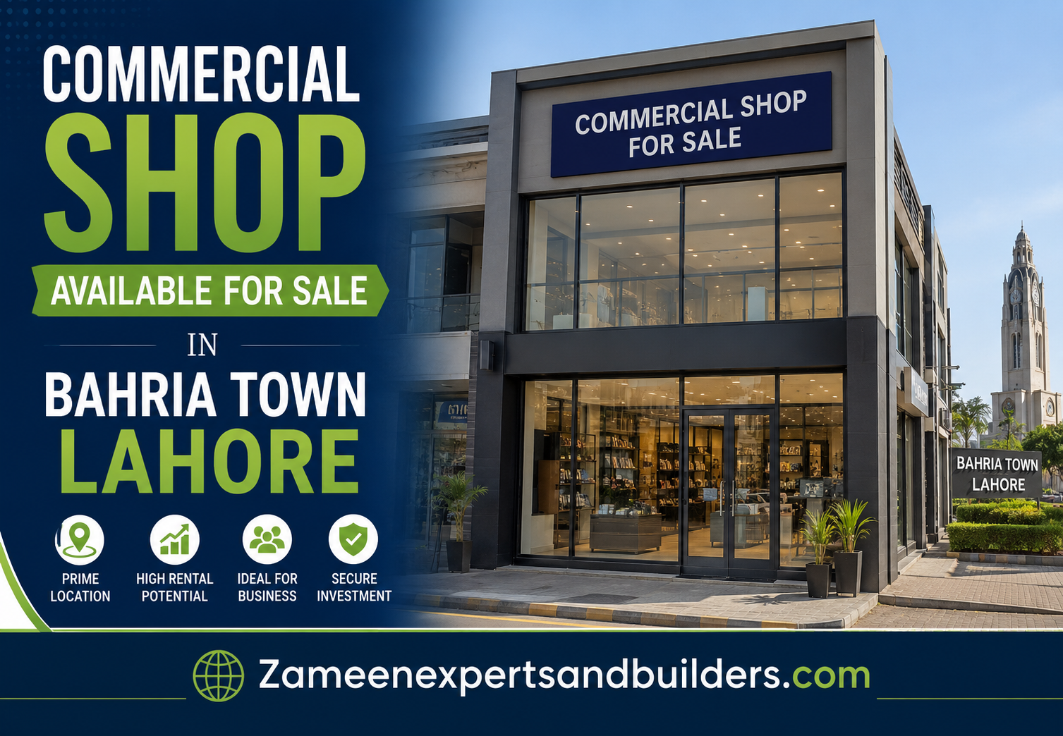 Commercial Shop Available for Sale in Bahria Town Lahore