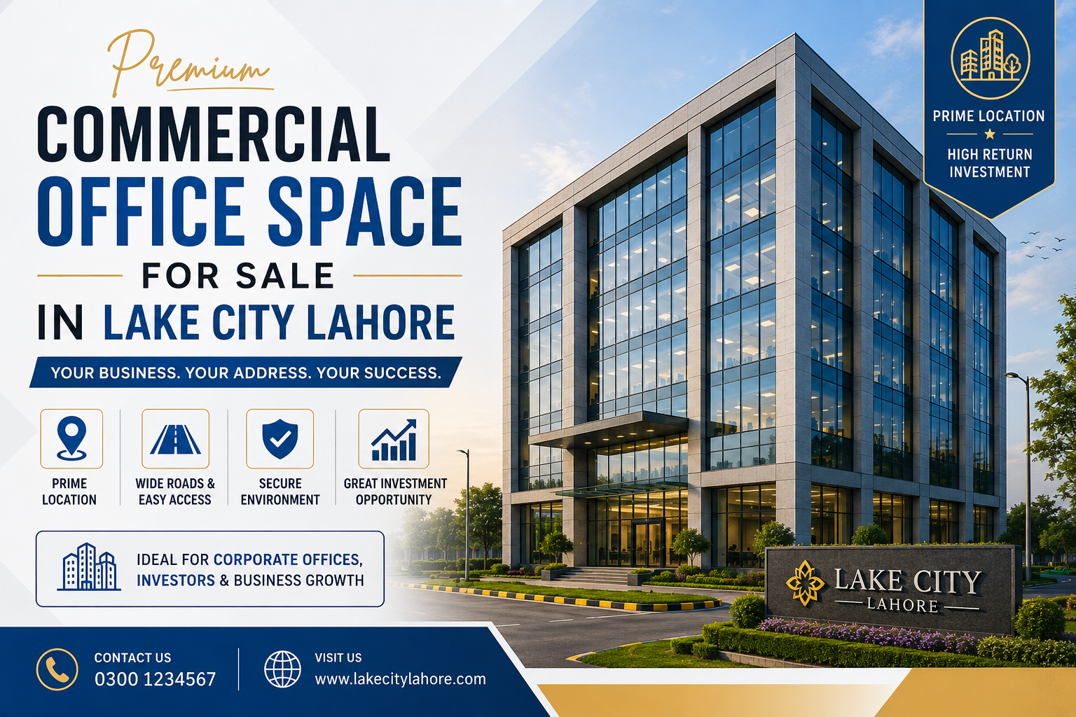 Commercial Office Space for Sale in Lake City Lahore
