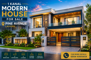 1 Kanal Modern House for Sale in Pine Avenue Lahore