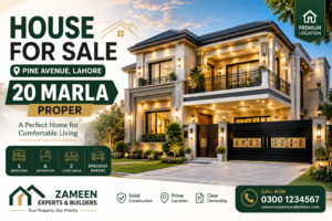 House for Sale in Lahore Pine Avenue – 20 Marla Proper