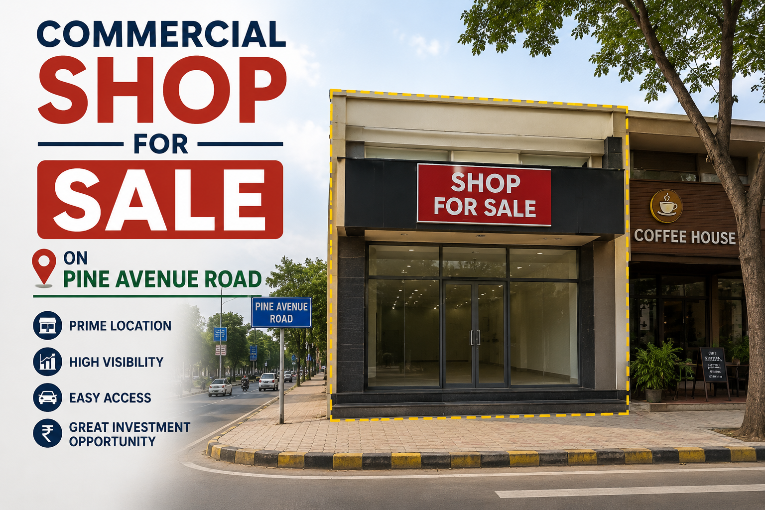Commercial shop for sale on Pine Avenue Road