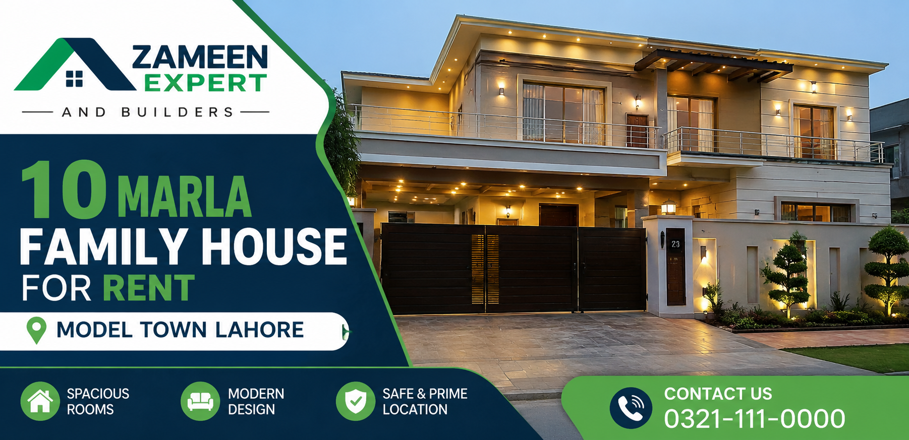 10 Marla Family House for Rent in Model Town Lahore
