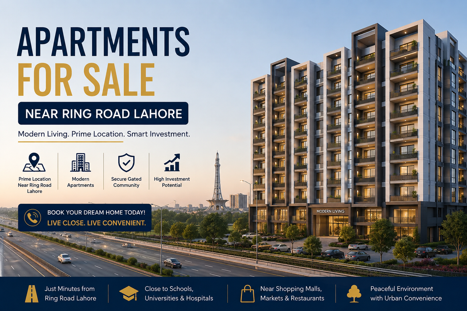 apartments for sale near Ring Road Lahore
