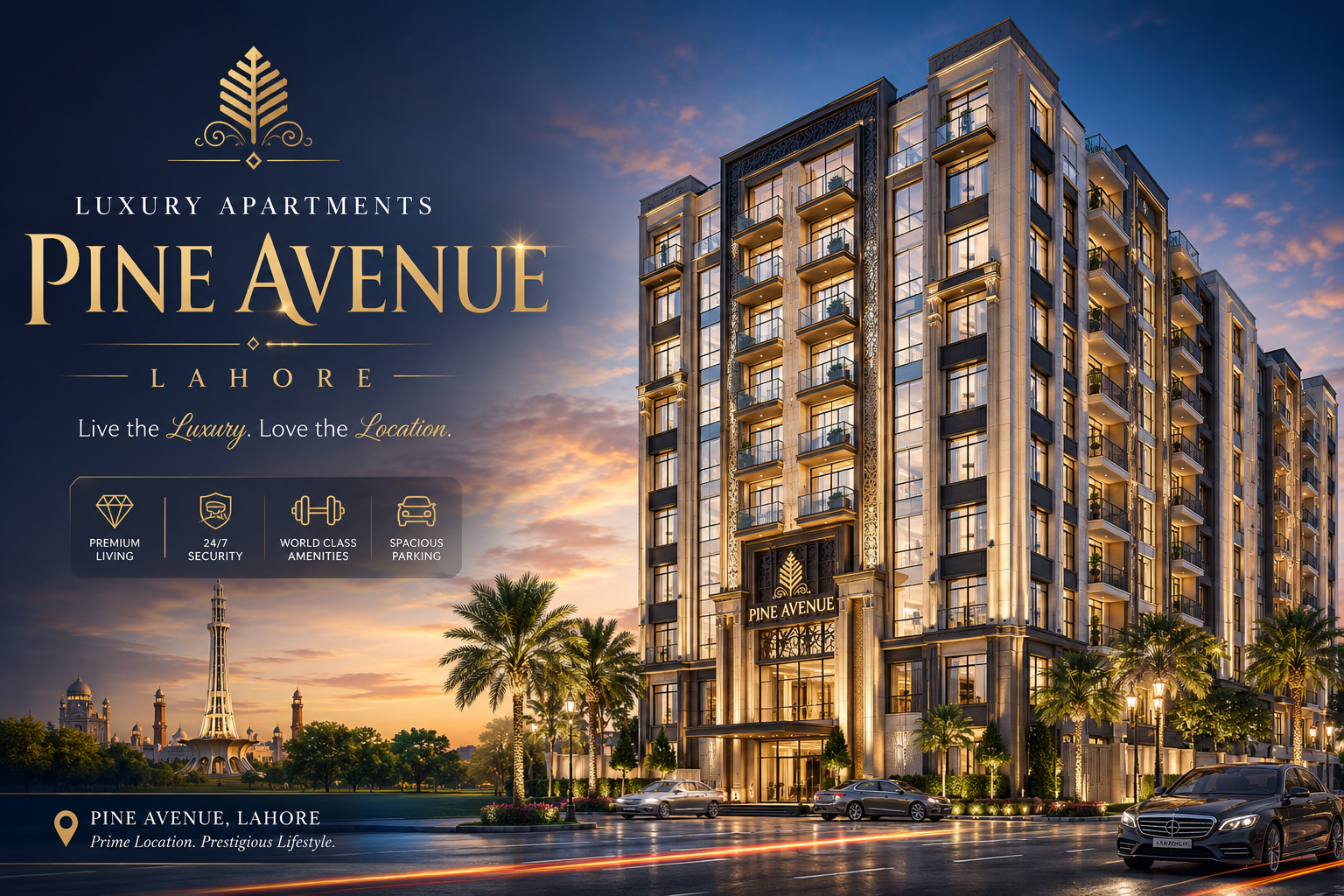 Luxury Apartments Pine Avenue Lahore