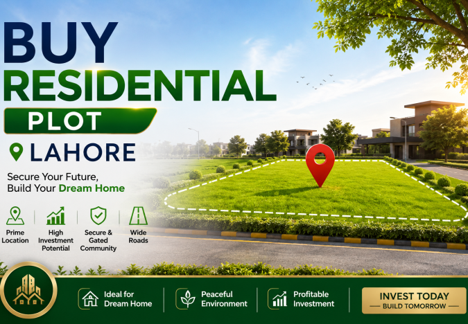 Buy Residential Plot Lahore in Premium Housing Societies