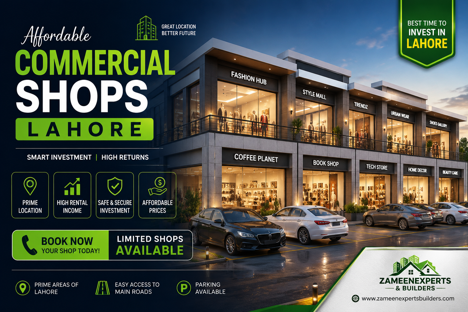 Affordable Commercial Shops Lahore