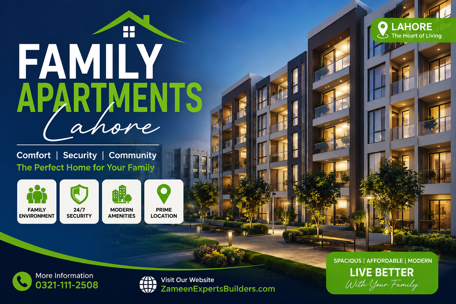 Family Apartments Lahore