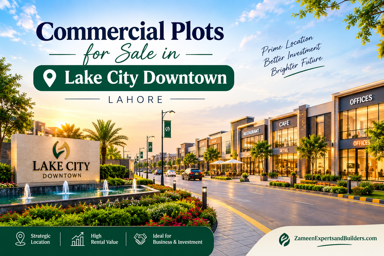 Commercial Plots for Sale in Lake City Downtown Lahore