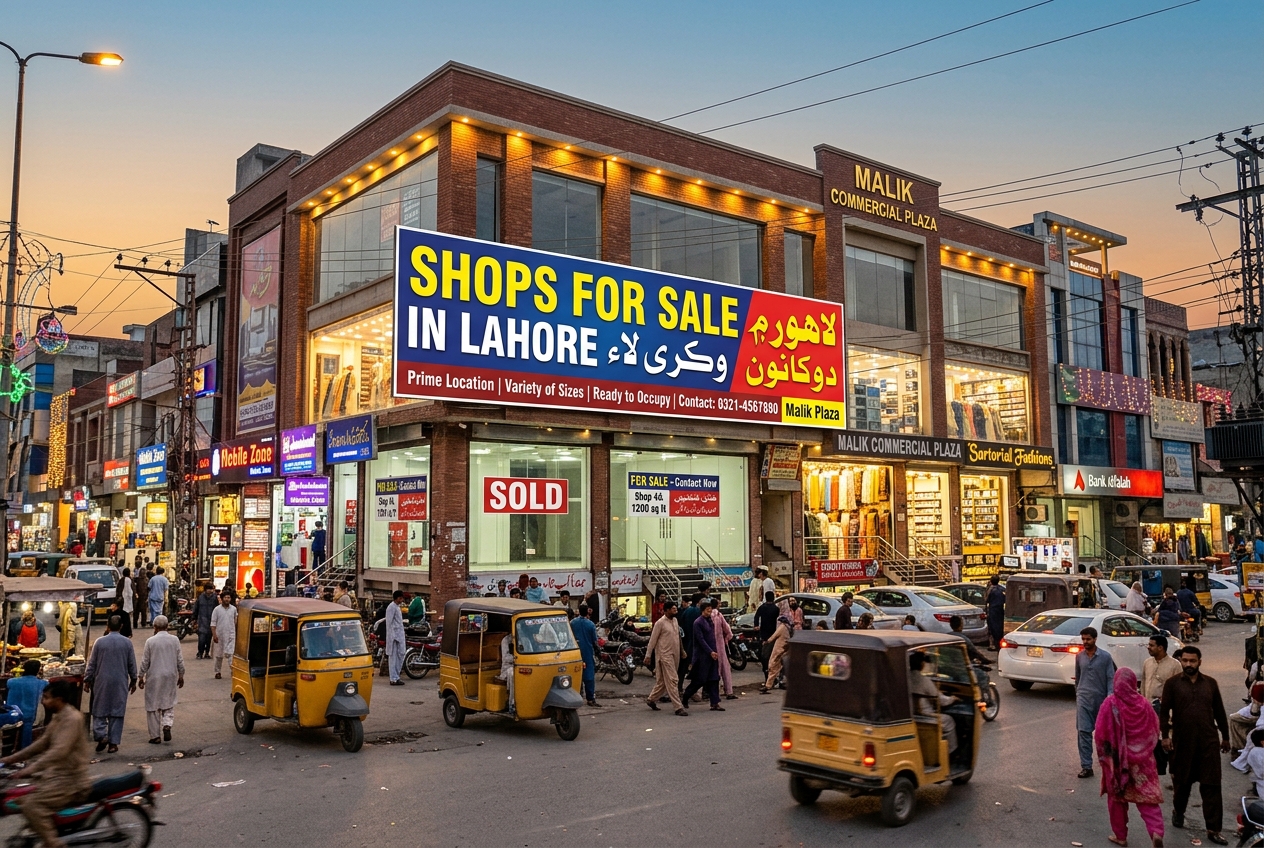 Shops for Sale in Lahore